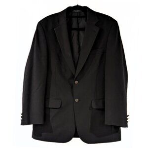 Bert Pulitzer Double Breasted Blazer, Black, RN 84126, Size M/L, 43R